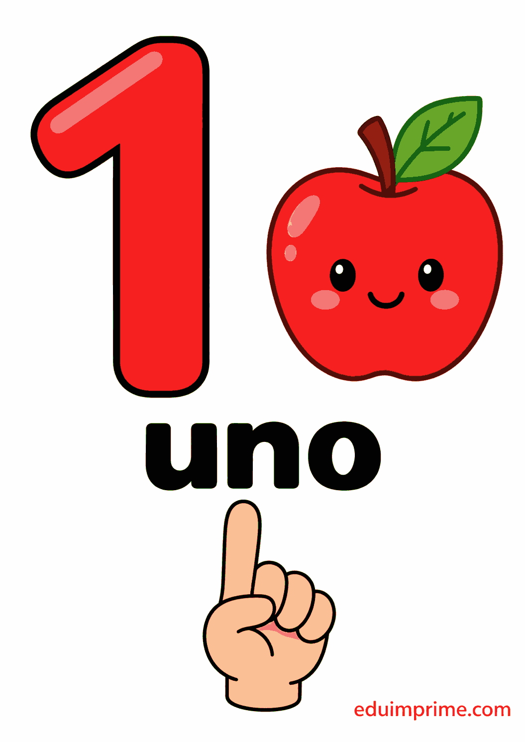 Ficha ilustrada del número 1